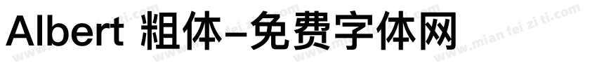 Albert 粗体字体转换
